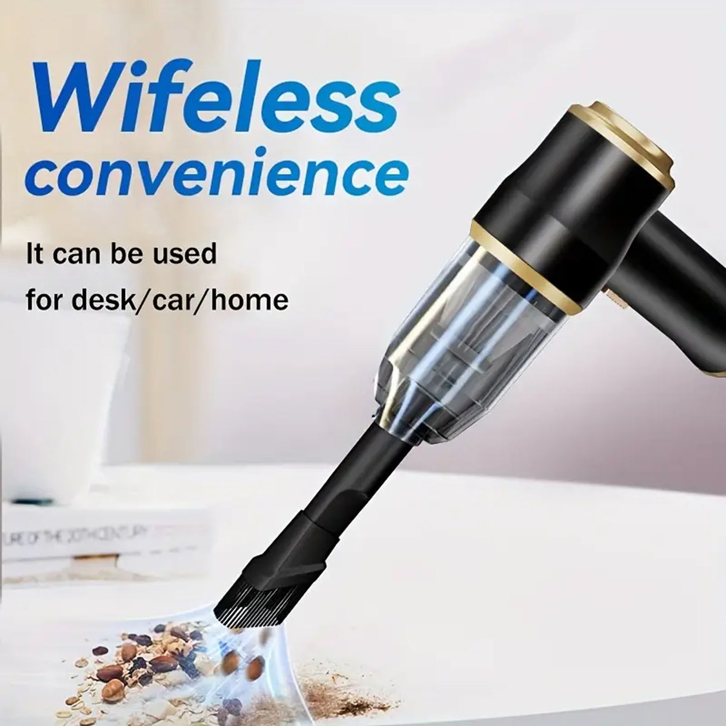 Wireless Car Vacuum Cleaner – Portable High Power Cleaning for Home & Car
