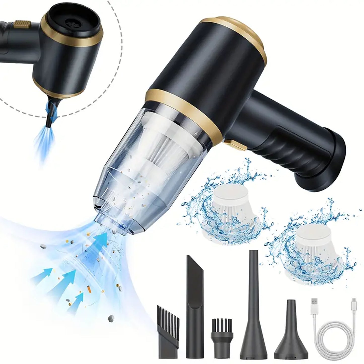 Wireless Car Vacuum Cleaner – Portable High Power Cleaning for Home & Car