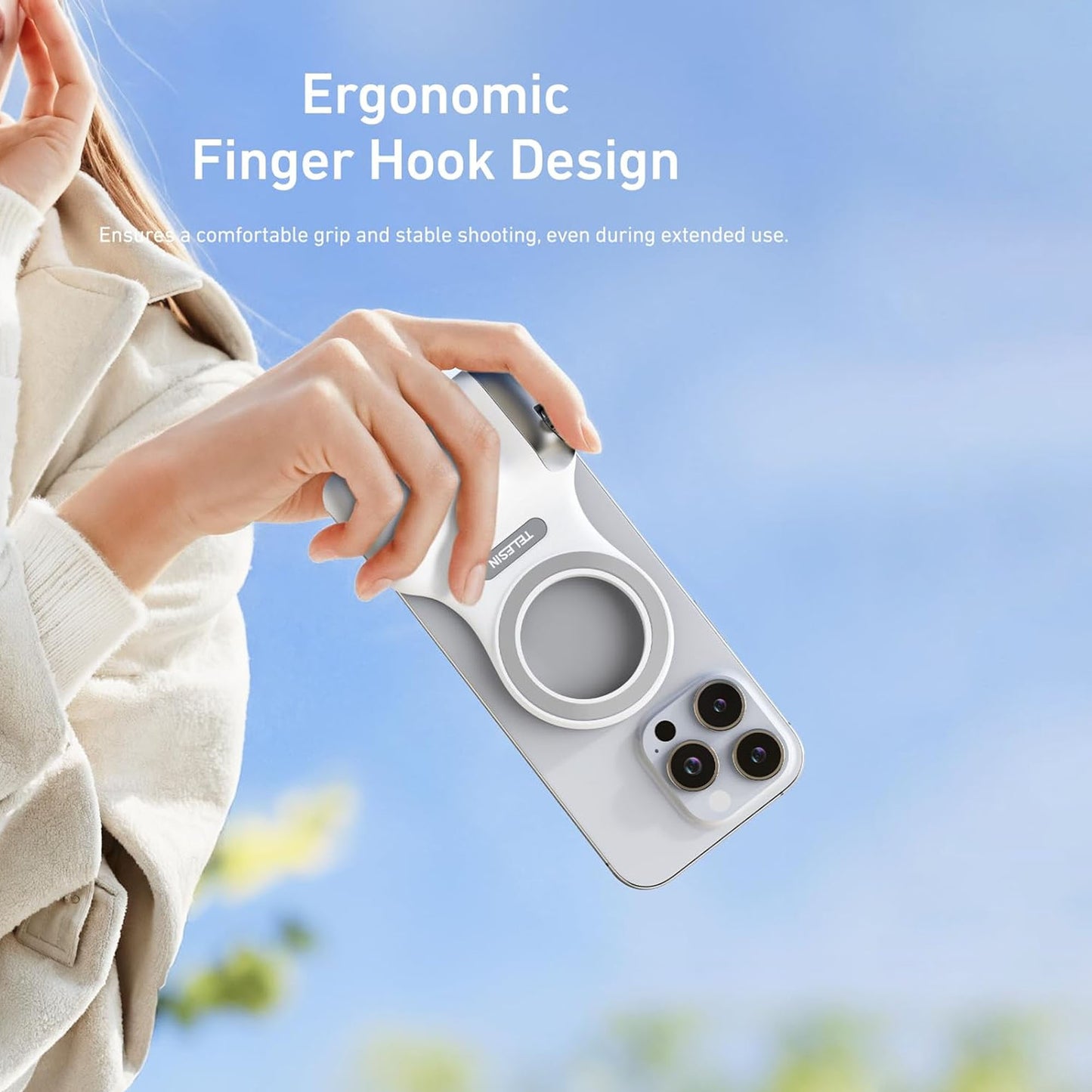 TELESIN Magnetic Phone Camera Shoot Hand
