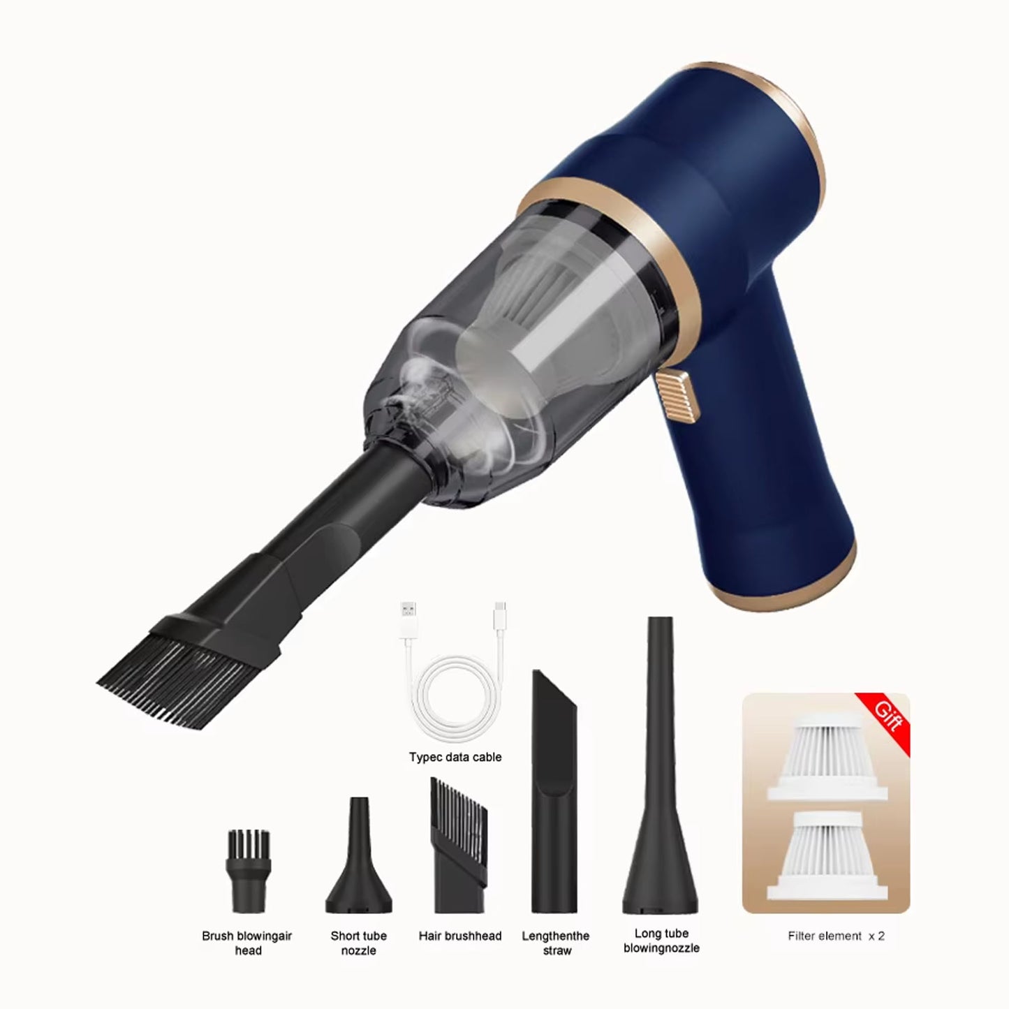 Wireless Car Vacuum Cleaner – Portable High Power Cleaning for Home & Car