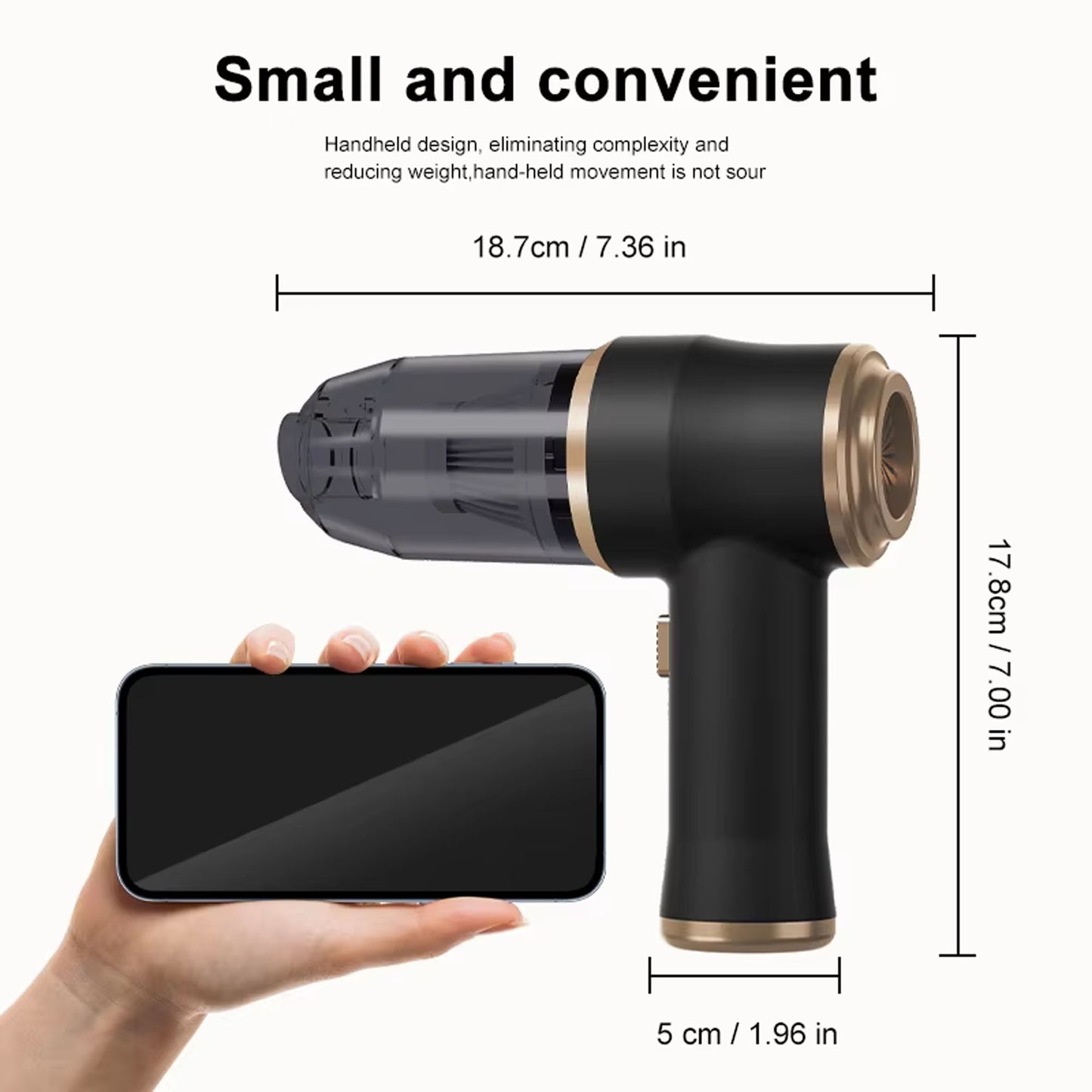 Wireless Car Vacuum Cleaner – Portable High Power Cleaning for Home & Car