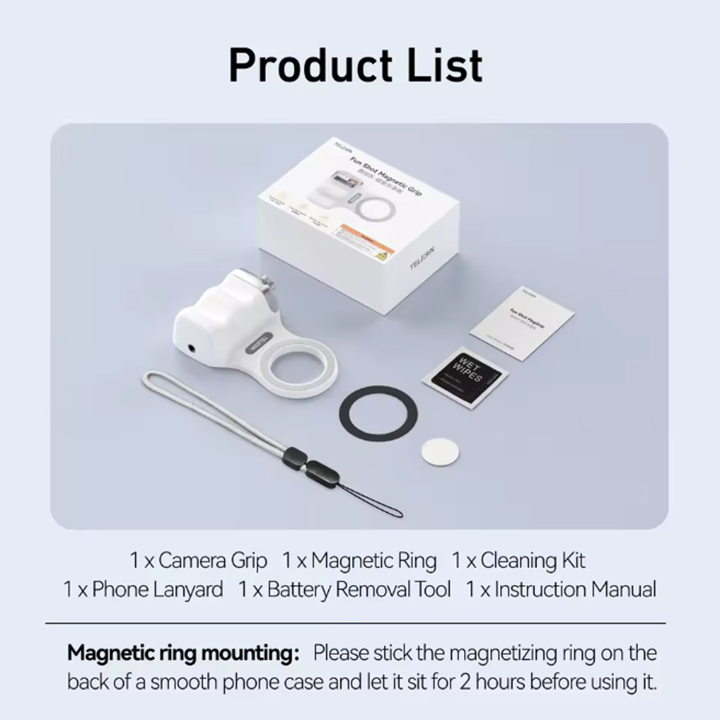 TELESIN Magnetic Phone Camera Shoot Hand