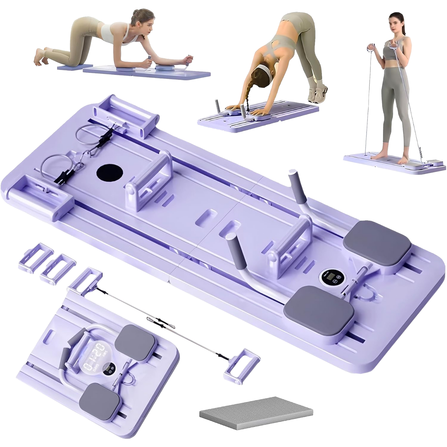 Adjustable Pilates Board Ab & Push-up Workout Board- Yoga