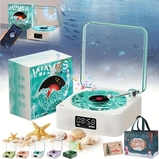 Wave Vinyl Bluetooth Speaker with Ambient Lights