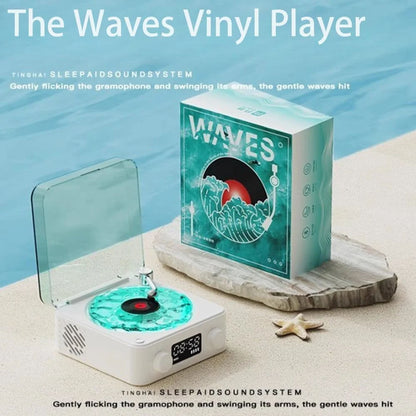 Wave Vinyl Bluetooth Speaker with Ambient Lights